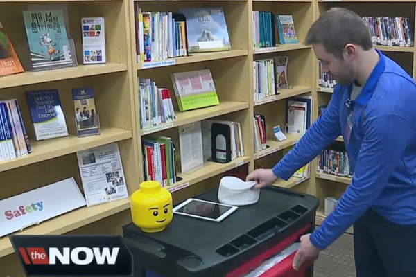 Featured image for “‘Lego Guy’ Takes His Childhood Hobby Into Mott Children’s Hospital in Ann Arbor”